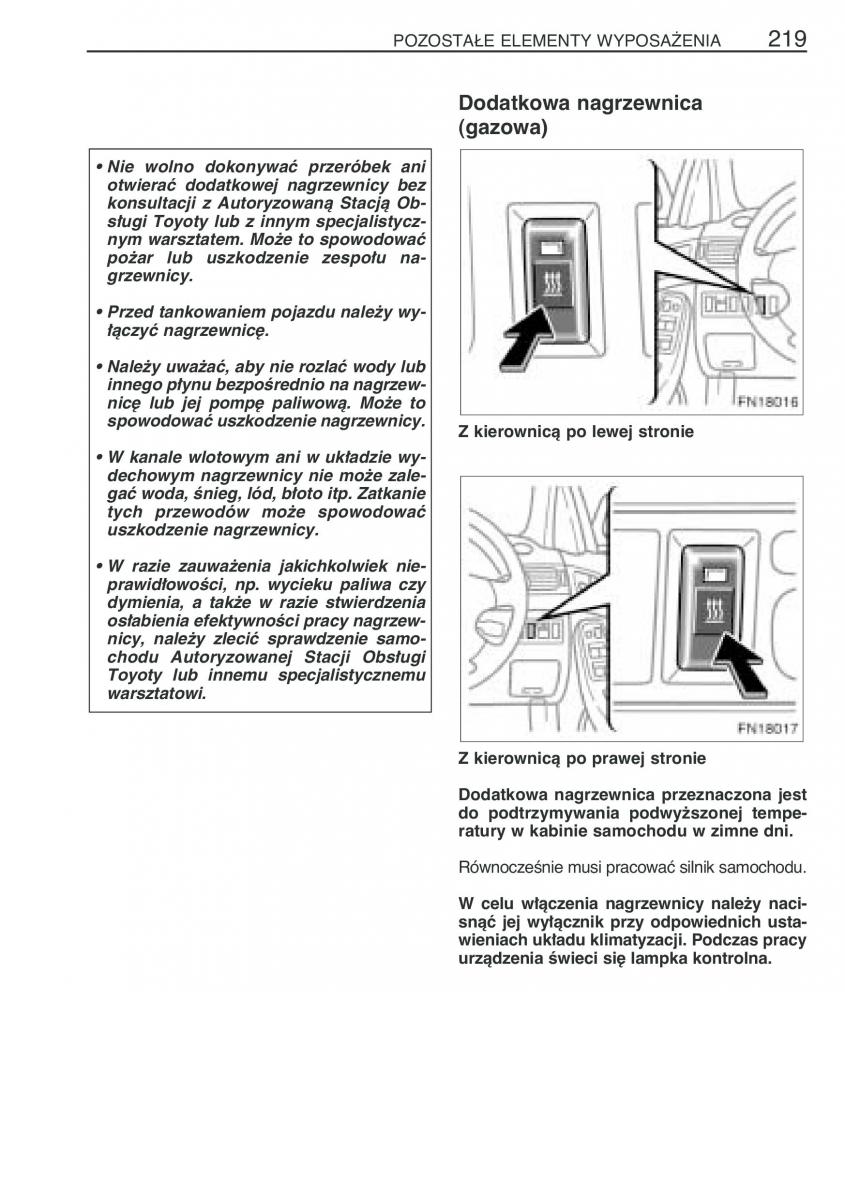 manual Toyota Avensis Toyota Avensis II 2 instrukcja / page 226