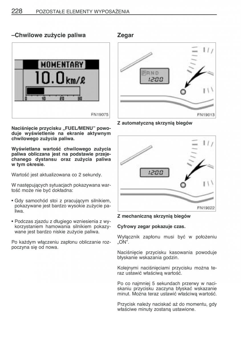 manual Toyota Avensis Toyota Avensis II 2 instrukcja / page 235