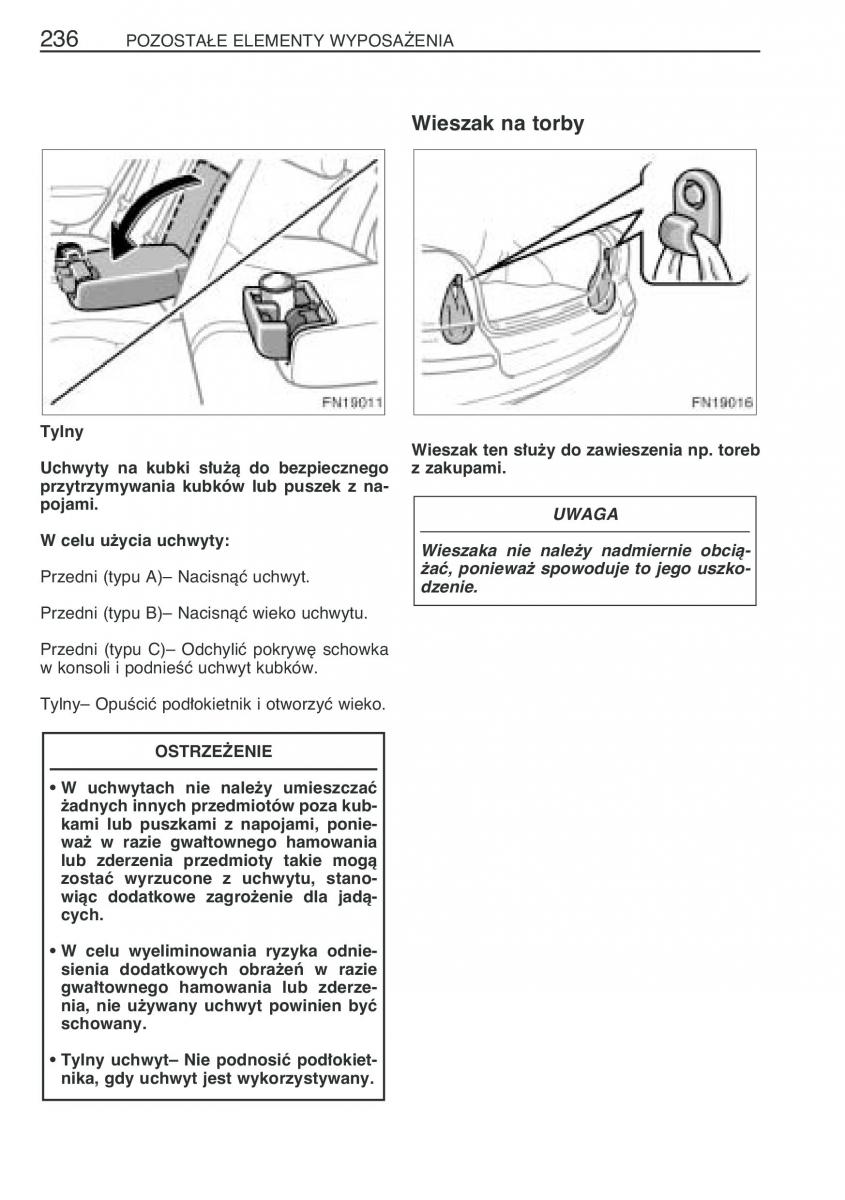 manual Toyota Avensis Toyota Avensis II 2 instrukcja / page 243