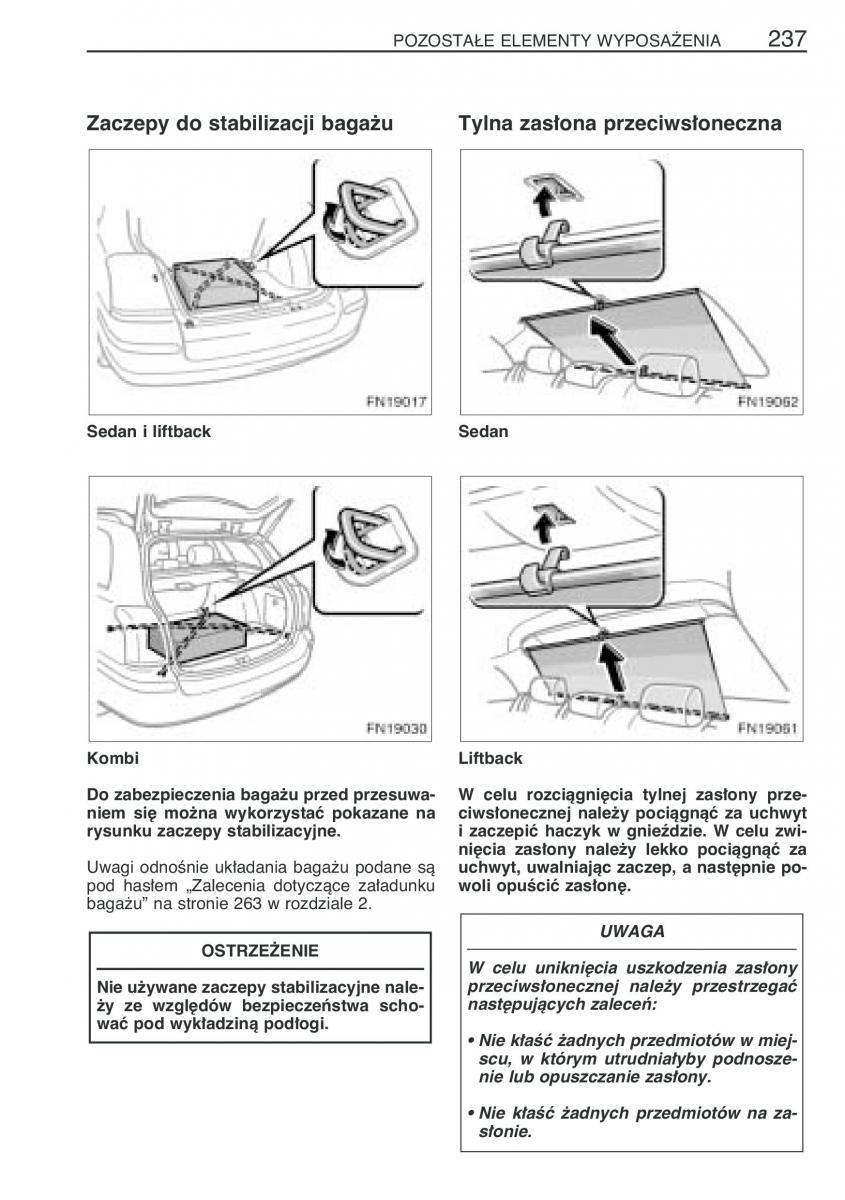 manual Toyota Avensis Toyota Avensis II 2 instrukcja / page 244