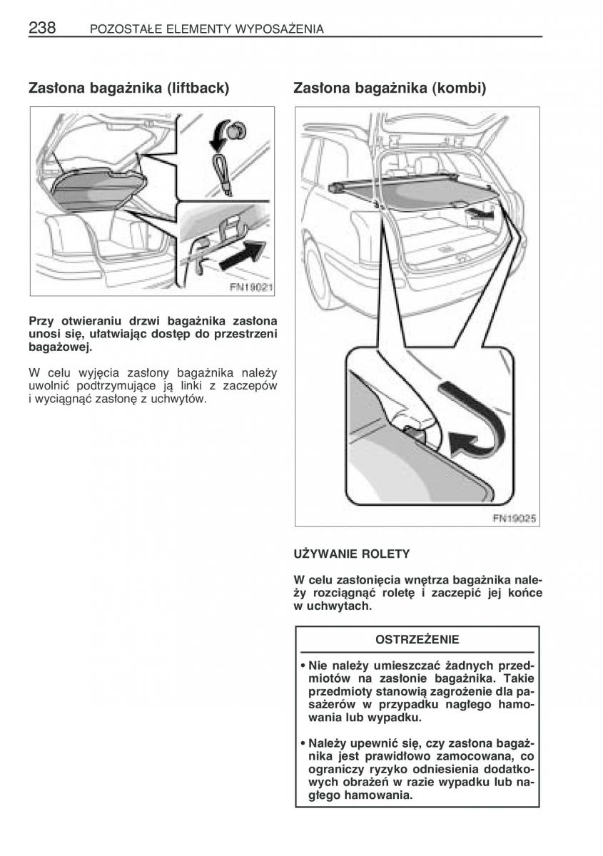 manual Toyota Avensis Toyota Avensis II 2 instrukcja / page 245