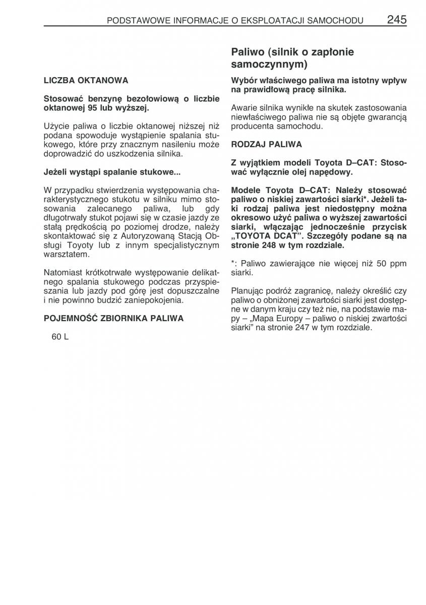 manual Toyota Avensis Toyota Avensis II 2 instrukcja / page 252