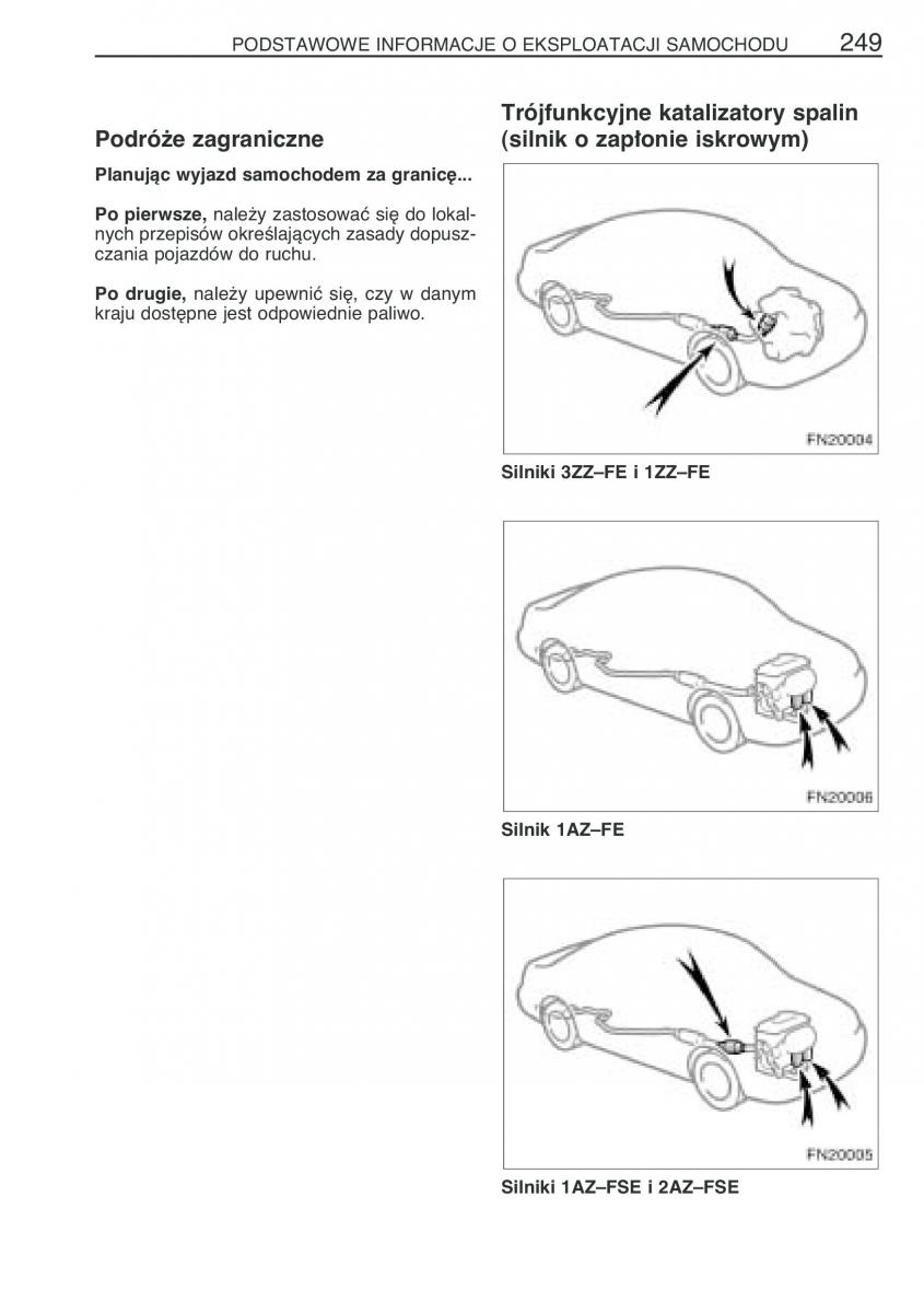 manual Toyota Avensis Toyota Avensis II 2 instrukcja / page 256