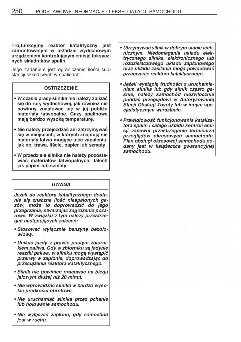 manual Toyota Avensis Toyota Avensis II 2 instrukcja / page 257
