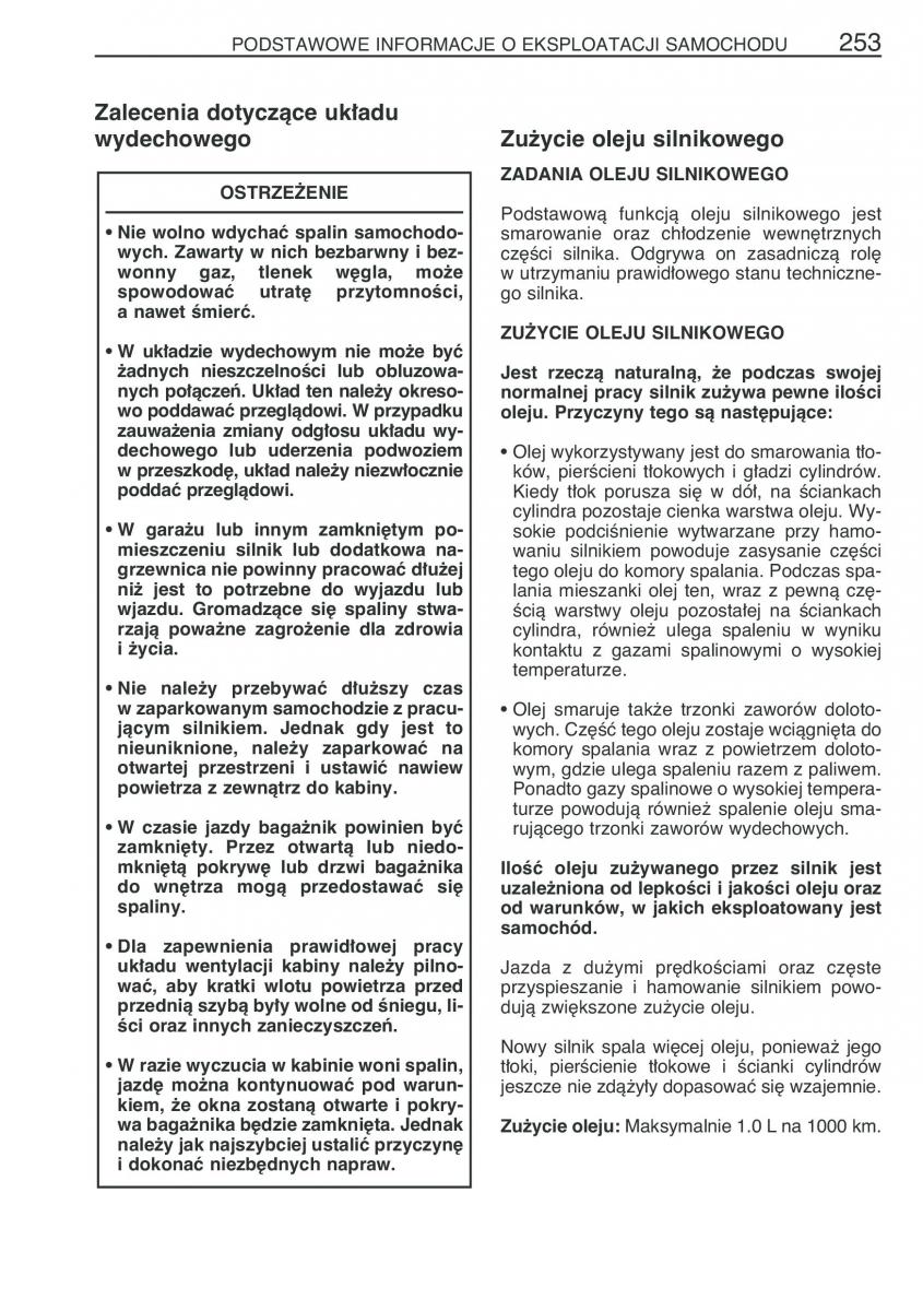 manual Toyota Avensis Toyota Avensis II 2 instrukcja / page 260