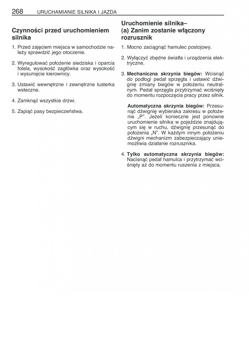 manual Toyota Avensis Toyota Avensis II 2 instrukcja / page 275