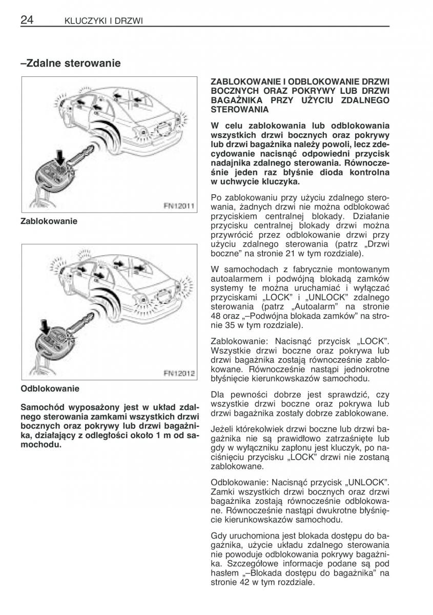 manual  Toyota Avensis II 2 instrukcja / page 31
