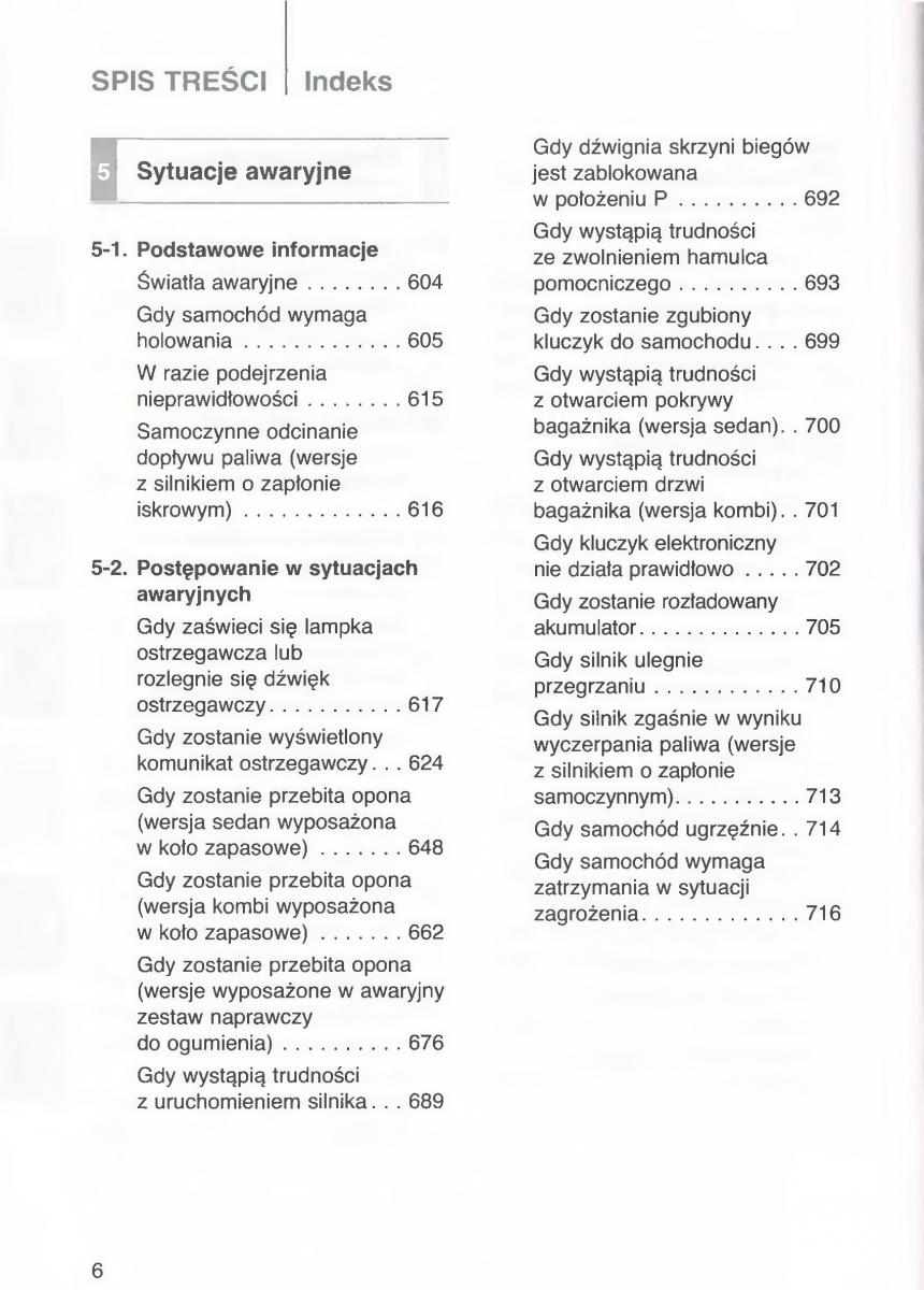manual  Toyota Avensis III 3 instrukcja czesc1 / page 7
