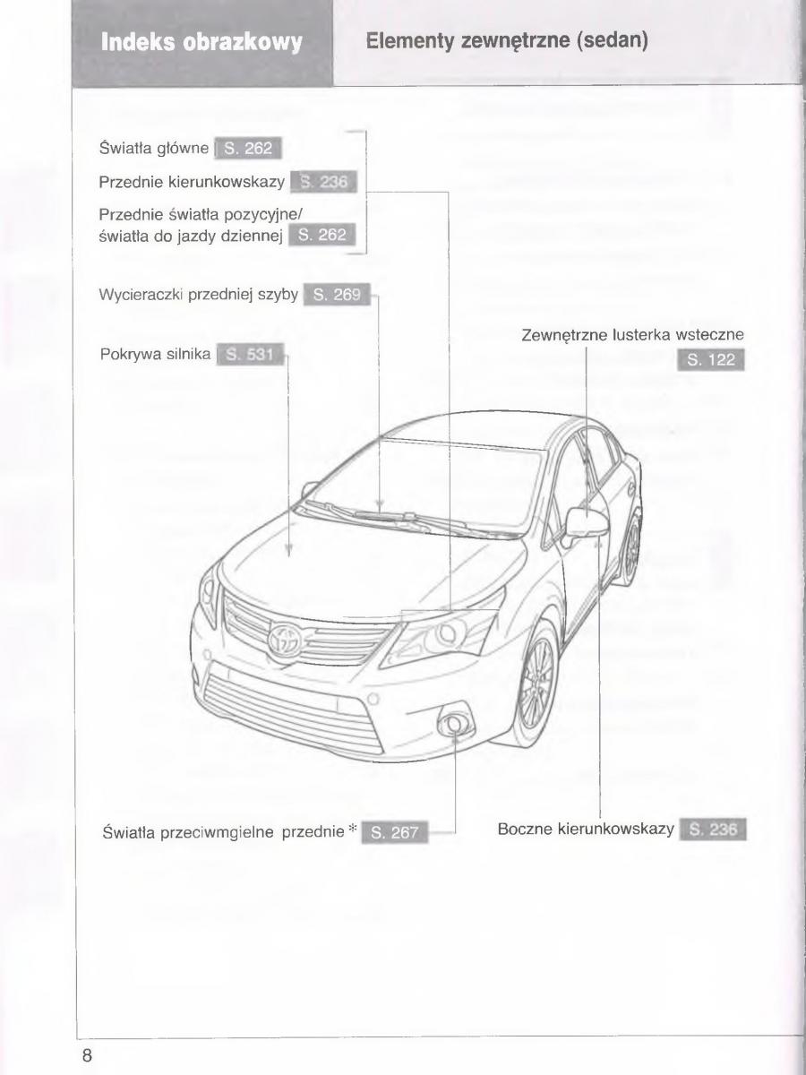 manual  Toyota Avensis III 3 instrukcja czesc1 / page 9