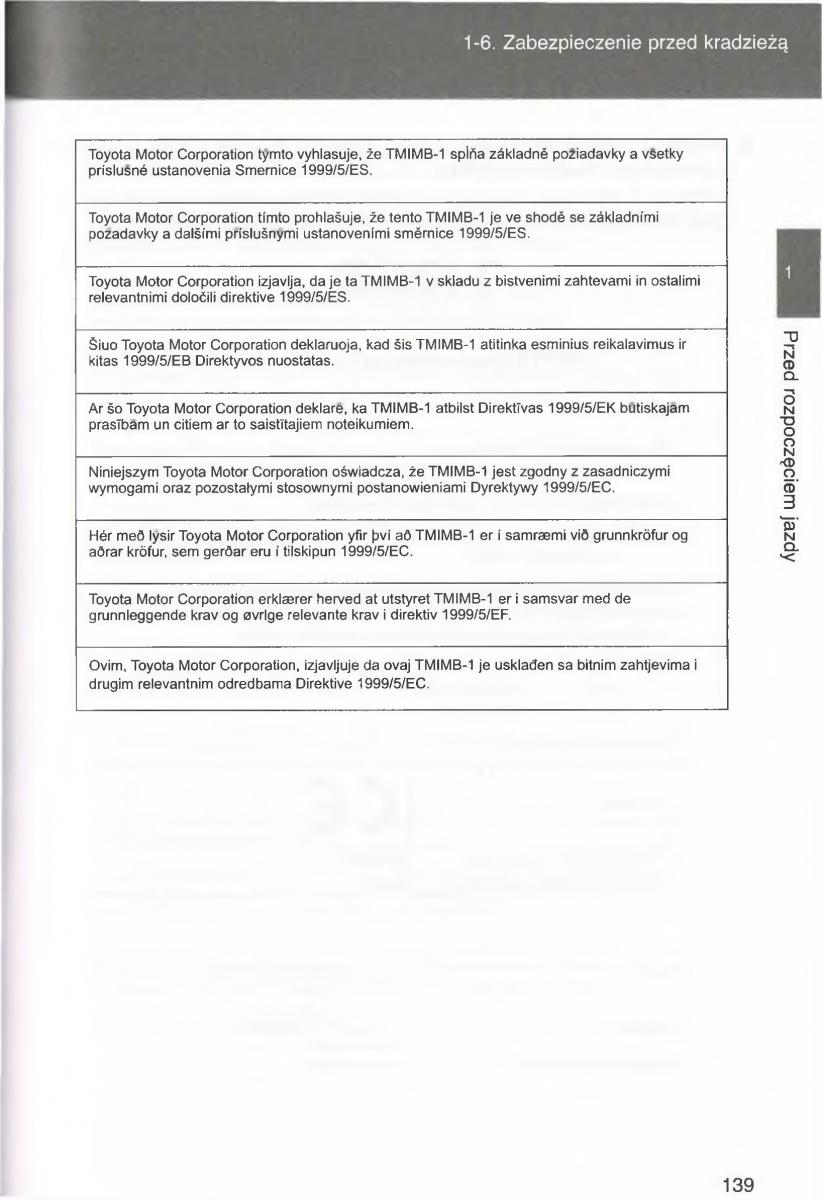 Toyota Avensis III 3 instrukcja obslugi czesc1 / page 138
