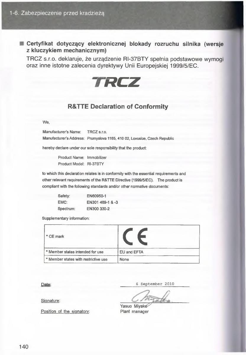 Toyota Avensis III 3 instrukcja obslugi czesc1 / page 139