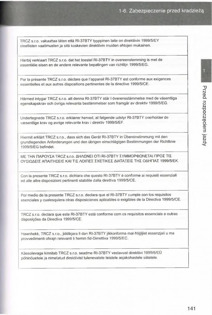 Toyota Avensis III 3 instrukcja obslugi czesc1 / page 140