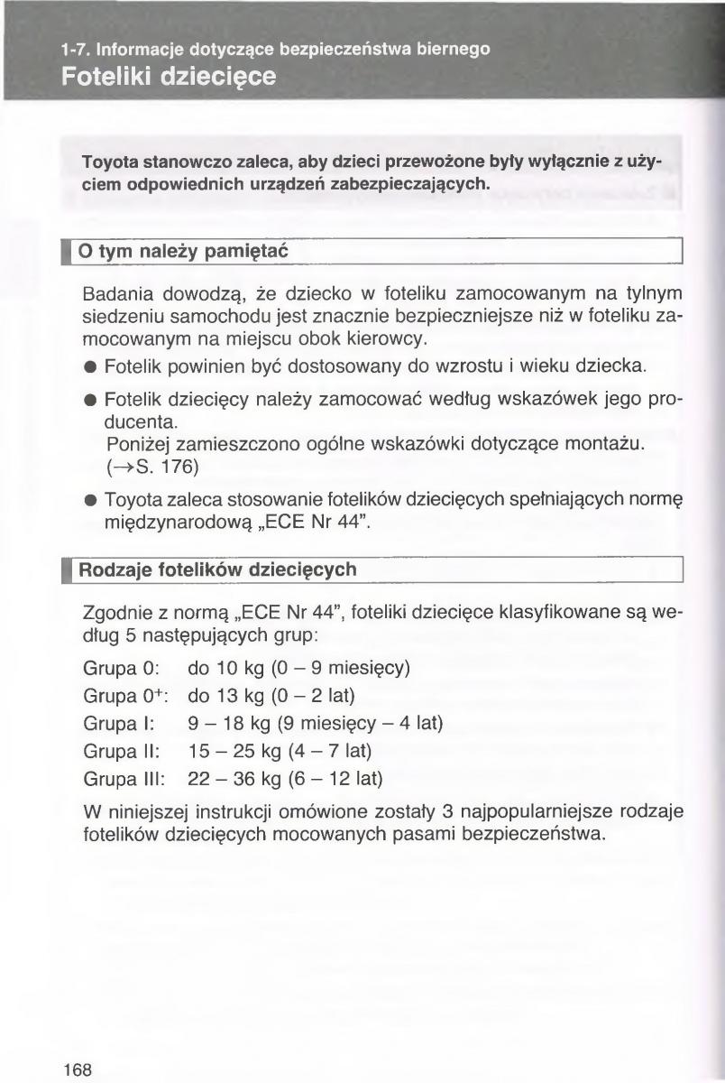 Toyota Avensis III 3 instrukcja obslugi czesc1 / page 167