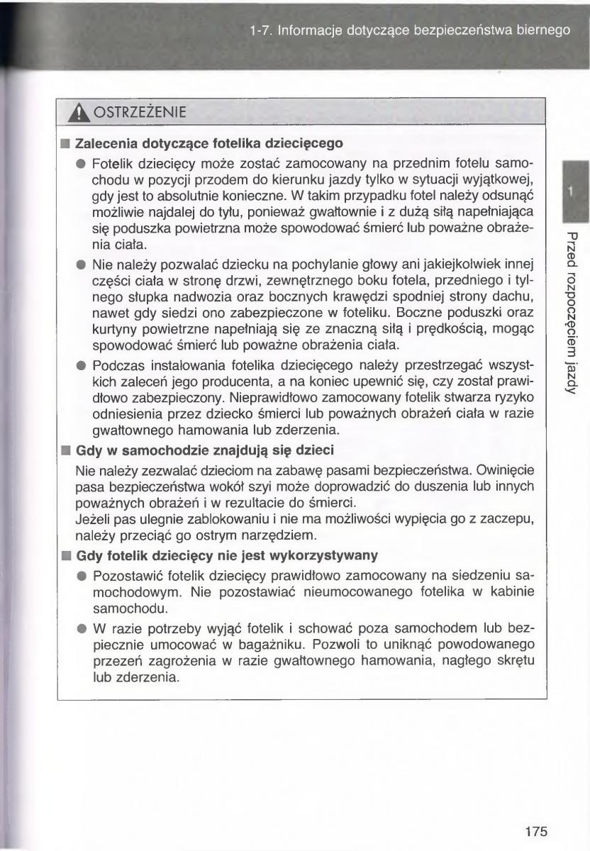 Toyota Avensis III 3 instrukcja obslugi czesc1 / page 174