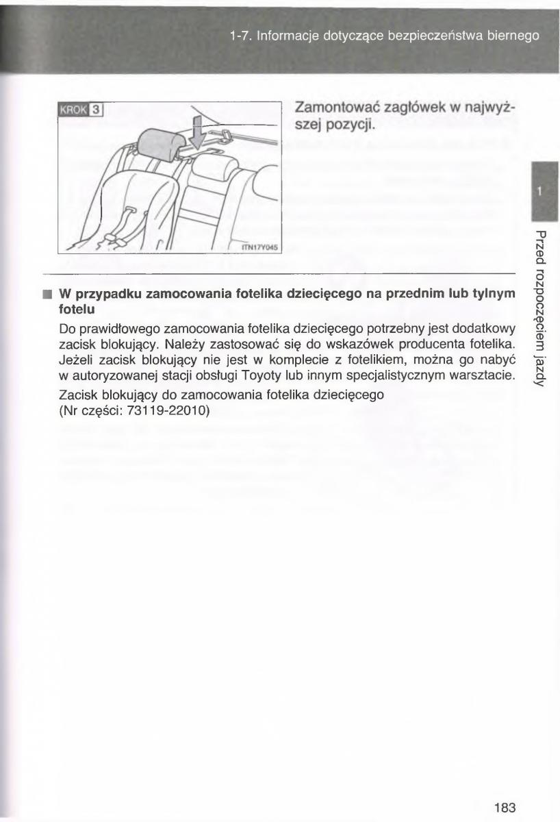 Toyota Avensis III 3 instrukcja obslugi czesc1 / page 182