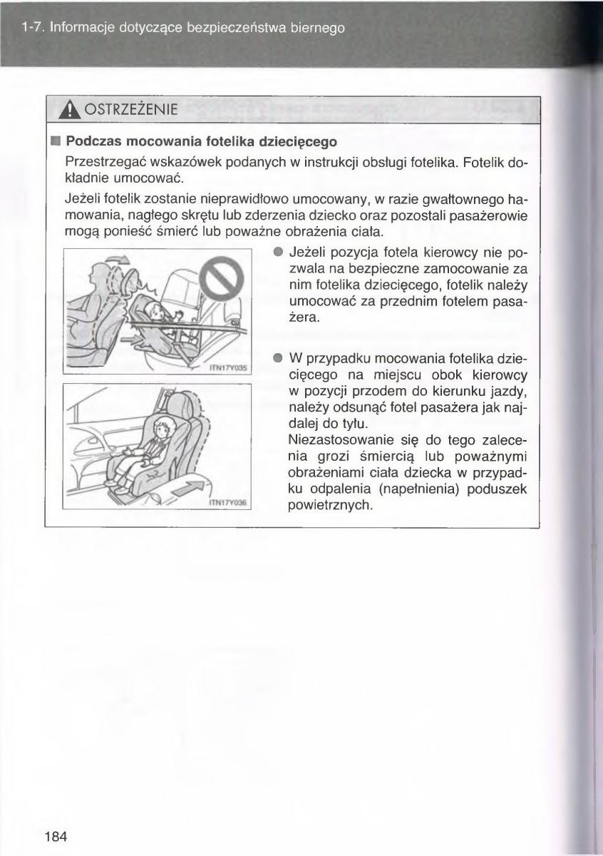 Toyota Avensis III 3 instrukcja obslugi czesc1 / page 183