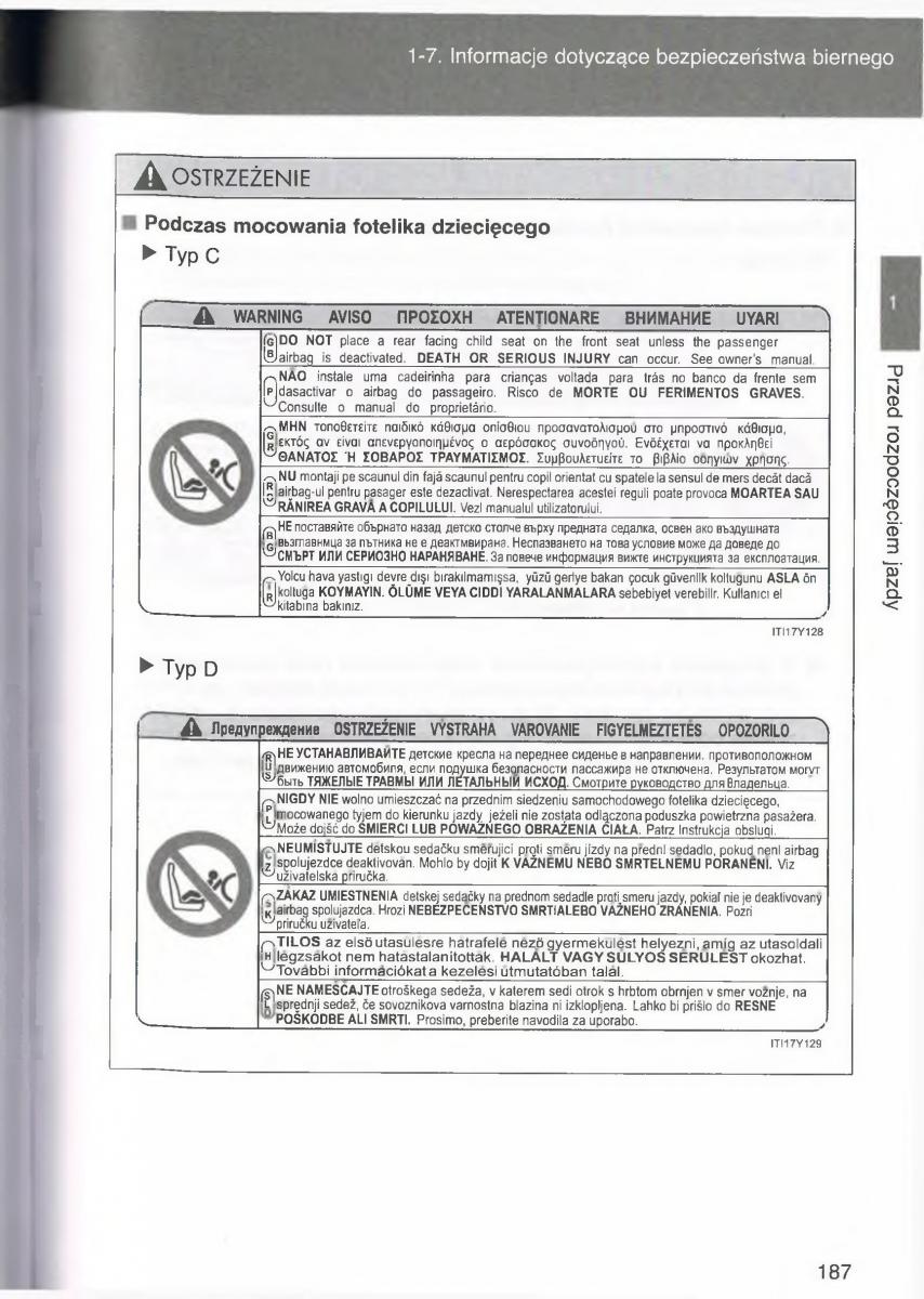 Toyota Avensis III 3 instrukcja obslugi czesc1 / page 186