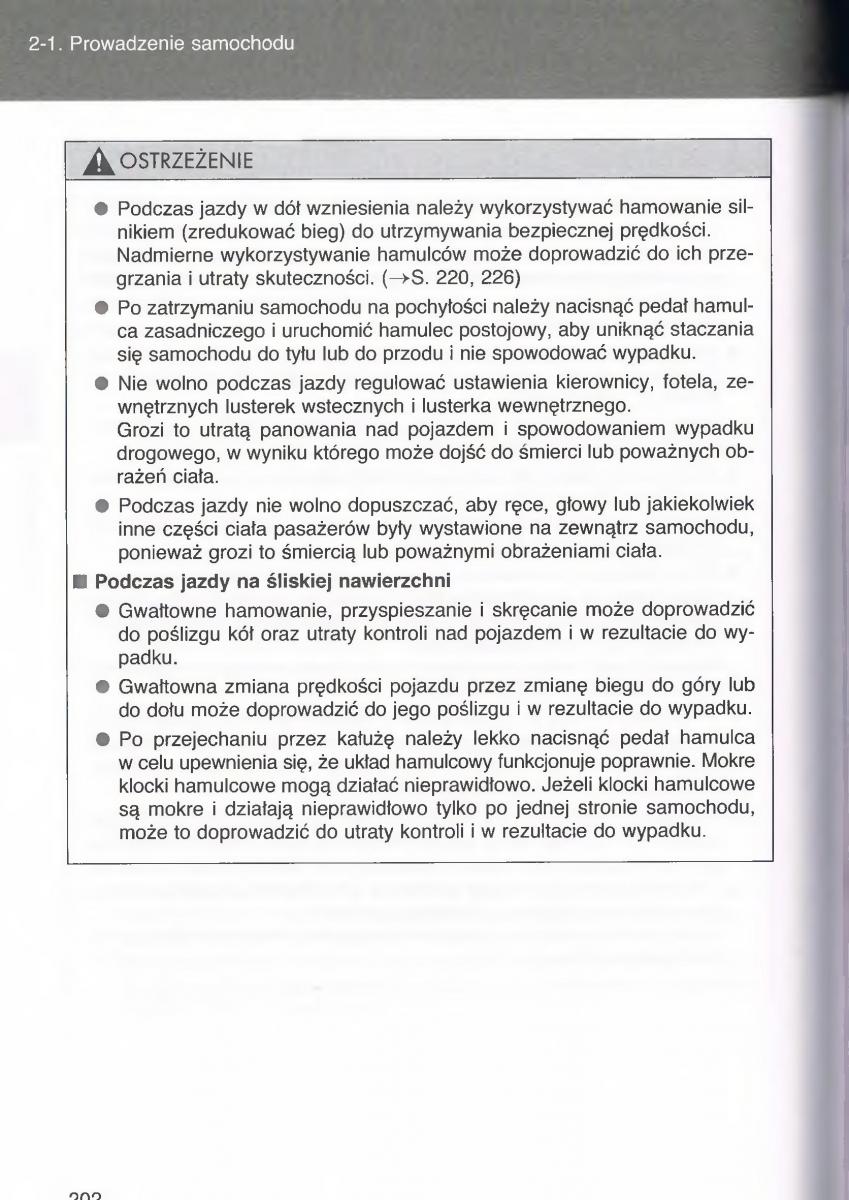 Toyota Avensis III 3 instrukcja obslugi czesc1 / page 201