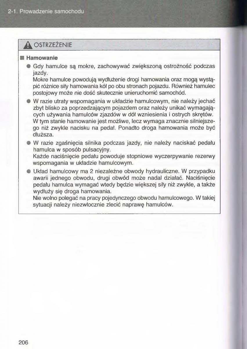 Toyota Avensis III 3 instrukcja obslugi czesc1 / page 205