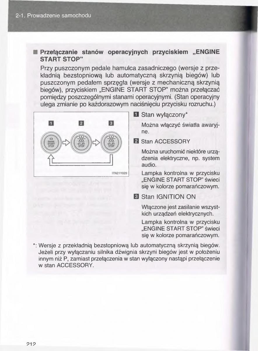 Toyota Avensis III 3 instrukcja obslugi czesc1 / page 211
