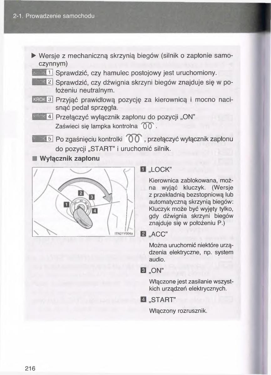 Toyota Avensis III 3 instrukcja obslugi czesc1 / page 215