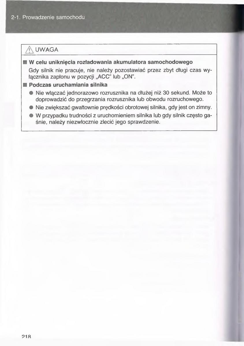 Toyota Avensis III 3 instrukcja obslugi czesc1 / page 217
