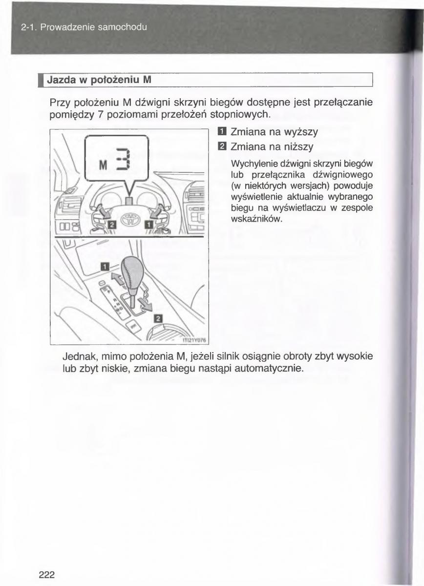 Toyota Avensis III 3 instrukcja obslugi czesc1 / page 221