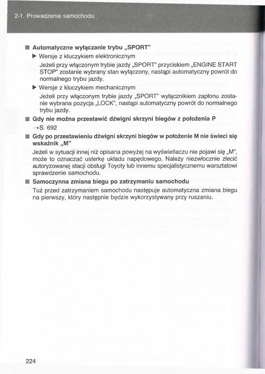 Toyota Avensis III 3 instrukcja obslugi czesc1 / page 223