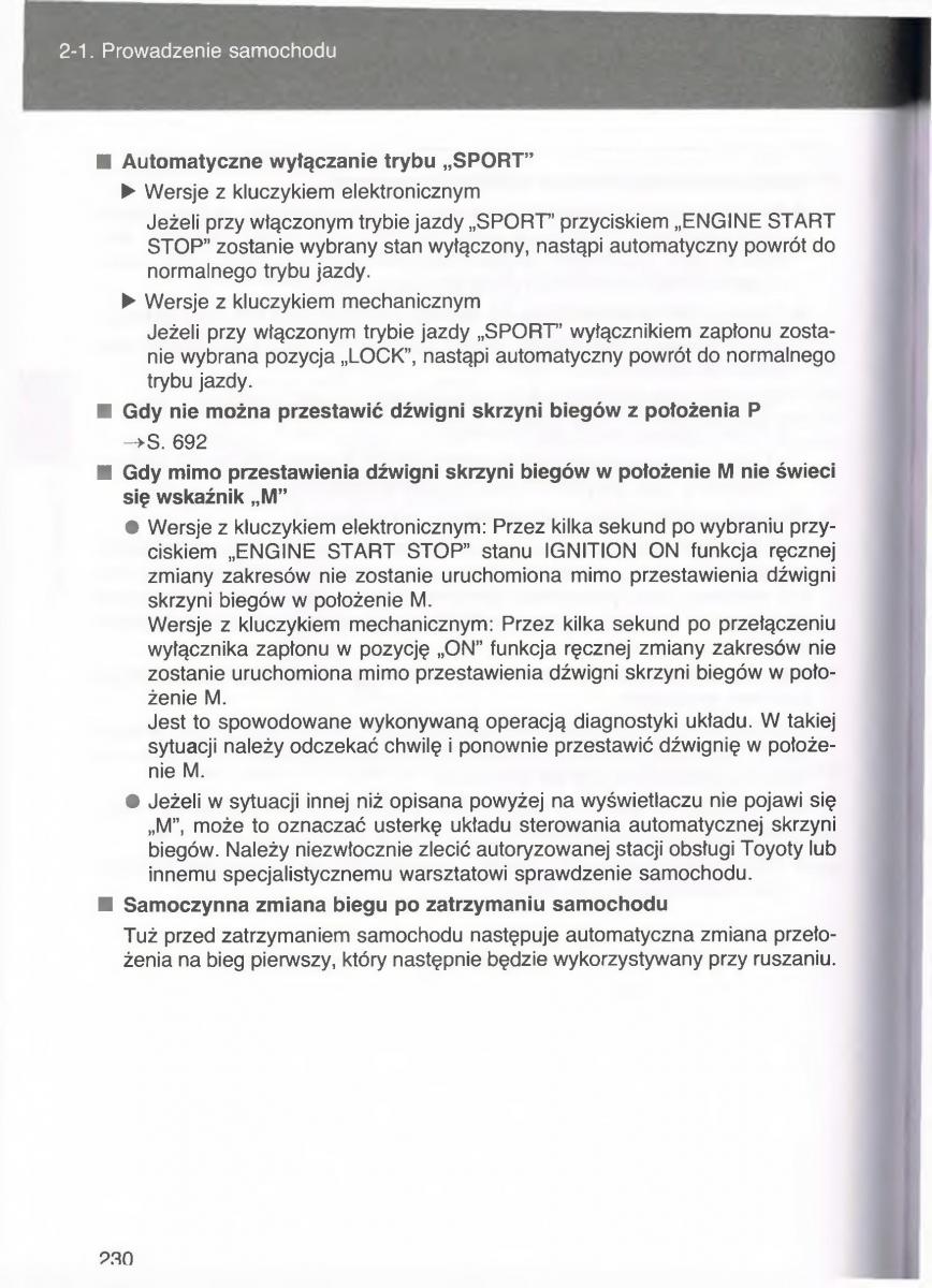 Toyota Avensis III 3 instrukcja obslugi czesc1 / page 229