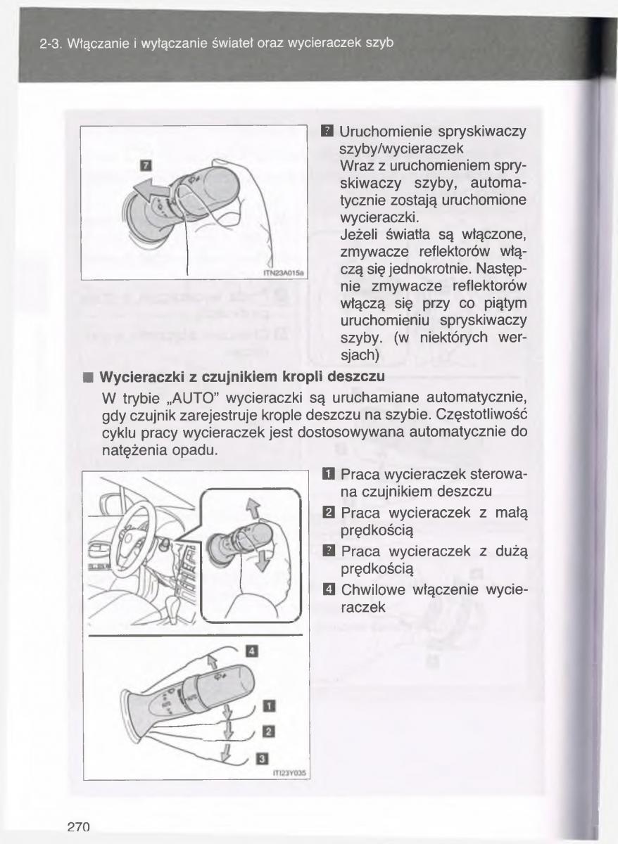 Toyota Avensis III 3 instrukcja obslugi czesc1 / page 269
