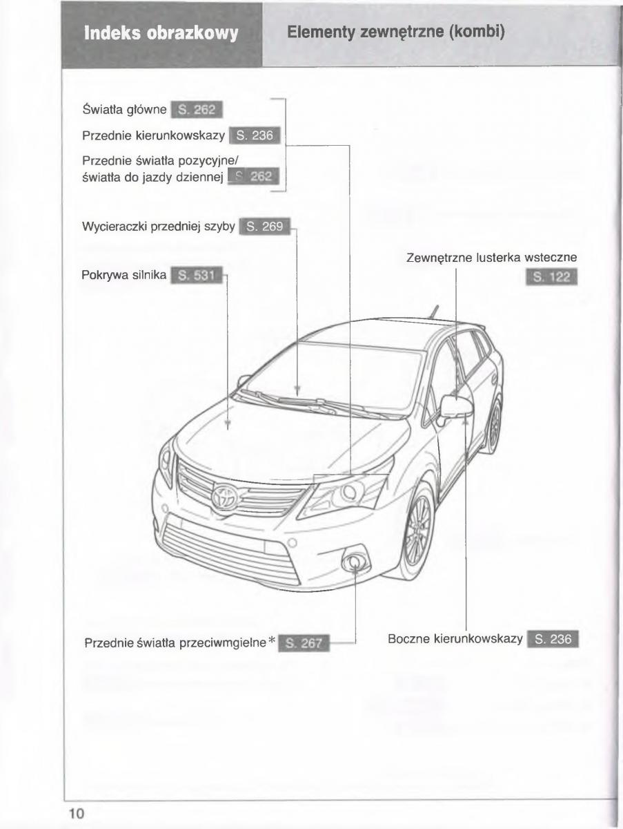 manual  Toyota Avensis III 3 instrukcja czesc1 / page 11