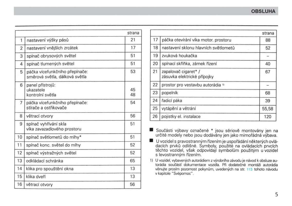 manual  Skoda Felicja navod k obsludze / page 7