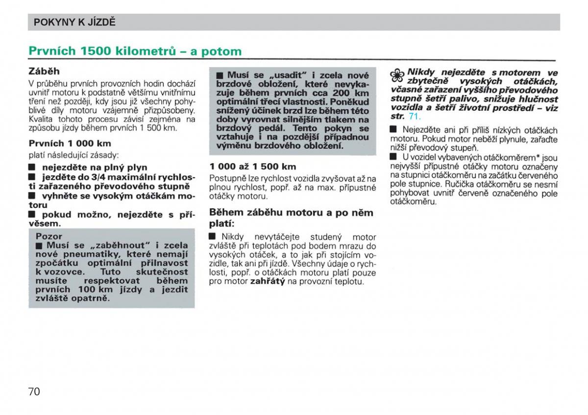 Skoda Felicja navod k obsludze / page 72