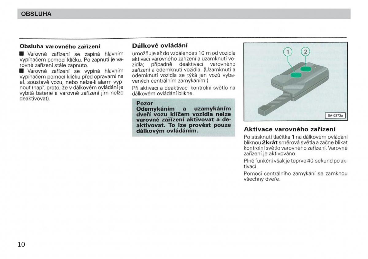 Skoda Felicja navod k obsludze / page 12