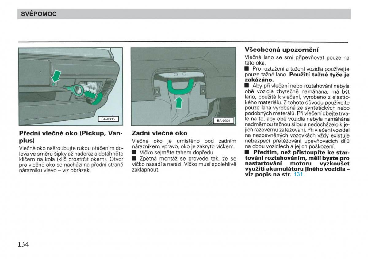 Skoda Felicja navod k obsludze / page 136