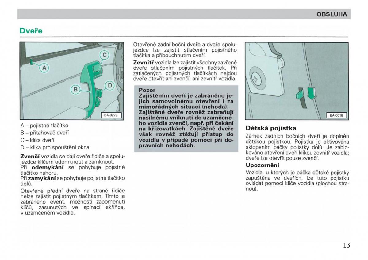 Skoda Felicja navod k obsludze / page 15