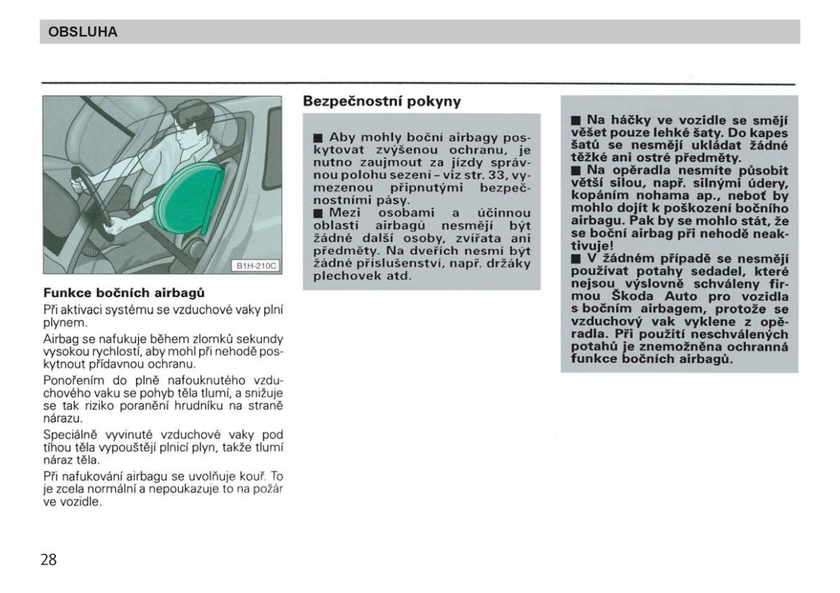 Skoda Felicja navod k obsludze / page 30