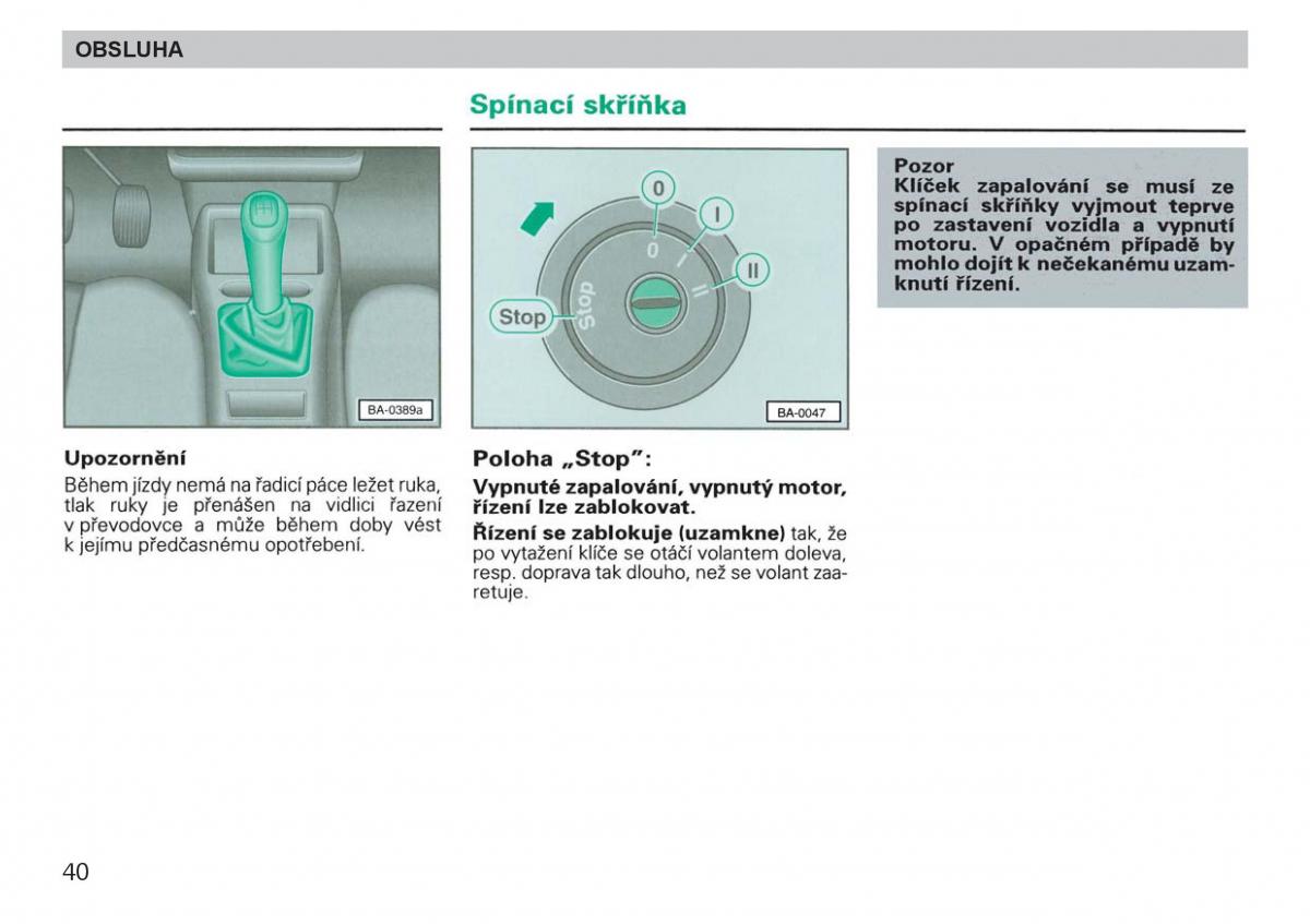 Skoda Felicja navod k obsludze / page 42