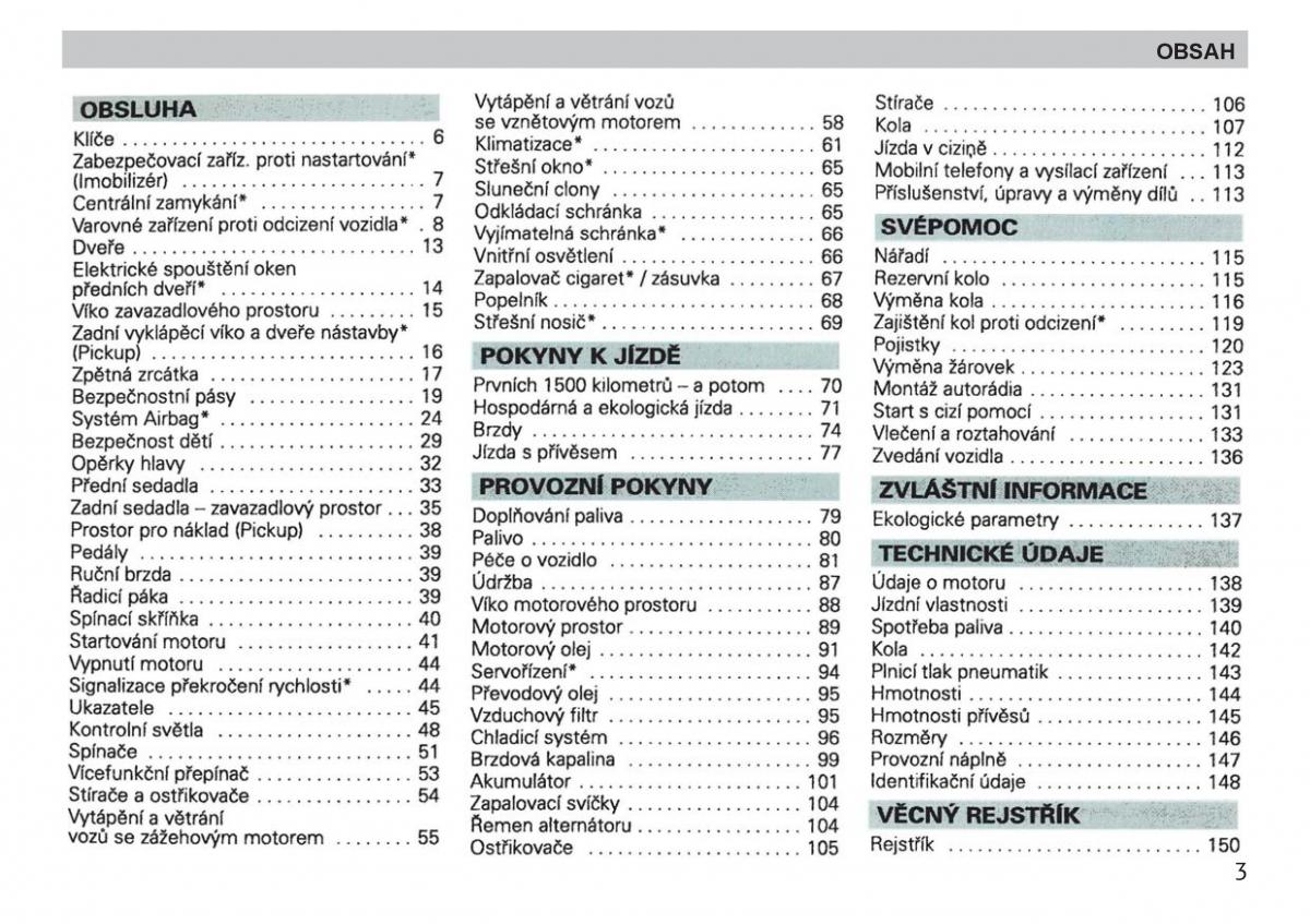 manual  Skoda Felicja navod k obsludze / page 5