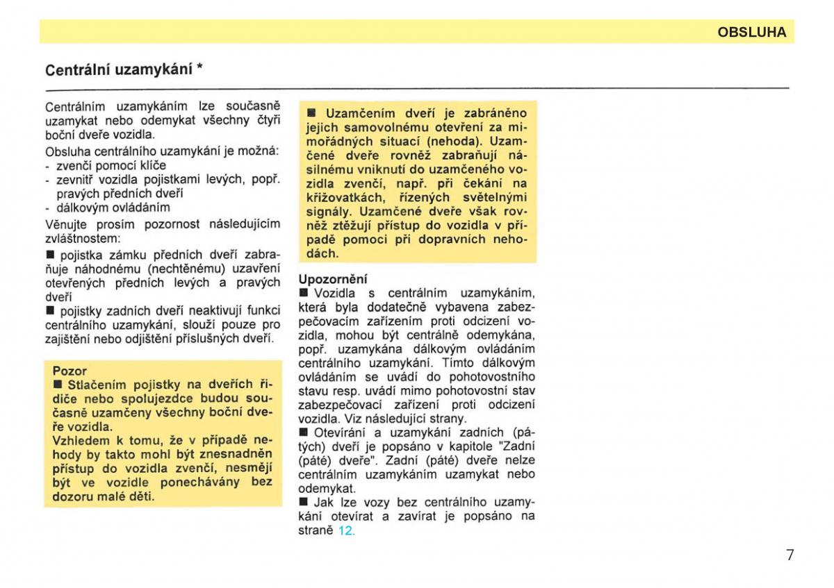 manual  Skoda Favorit navod k obsludze / page 9