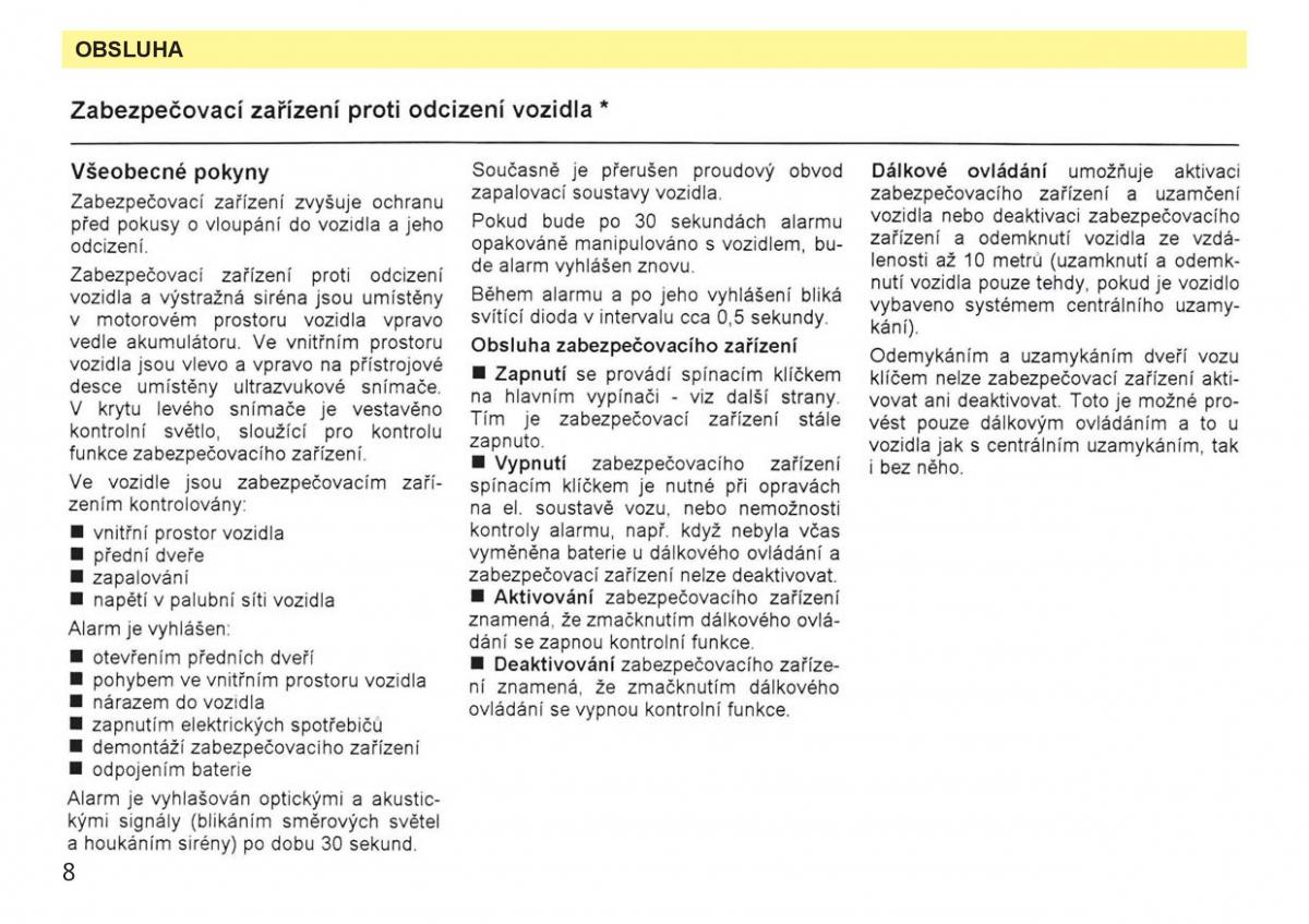 manual  Skoda Favorit navod k obsludze / page 10