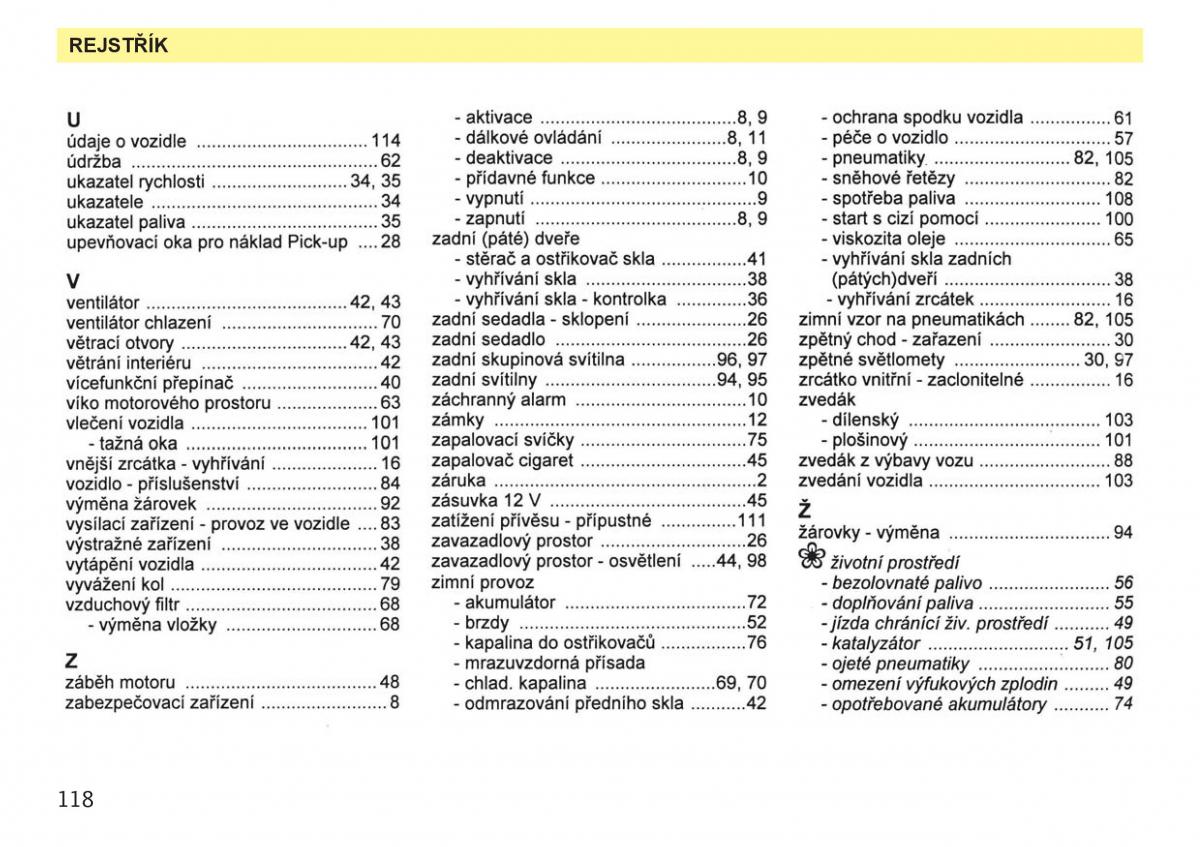 Skoda Favorit navod k obsludze / page 120