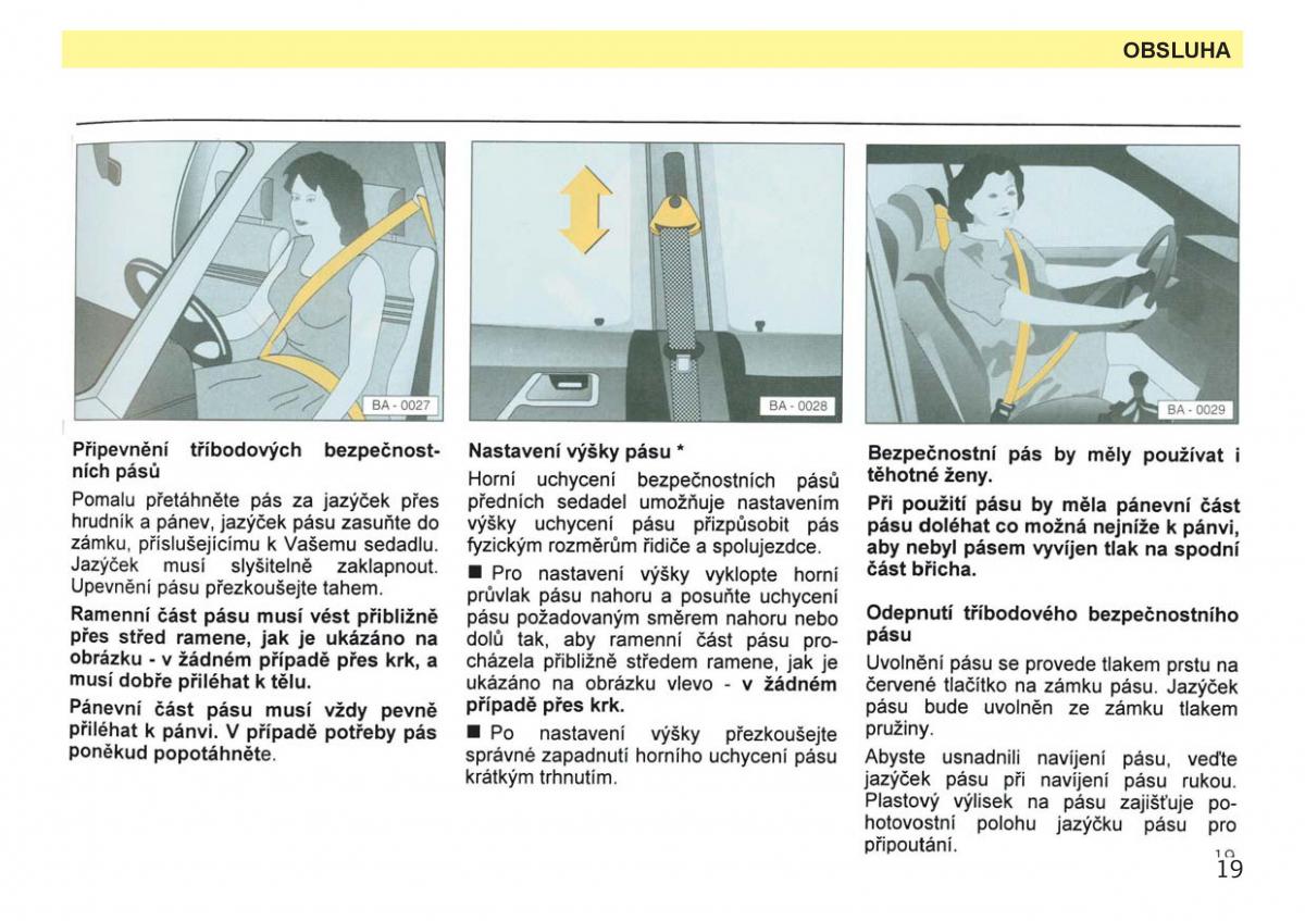 manual  Skoda Favorit navod k obsludze / page 21