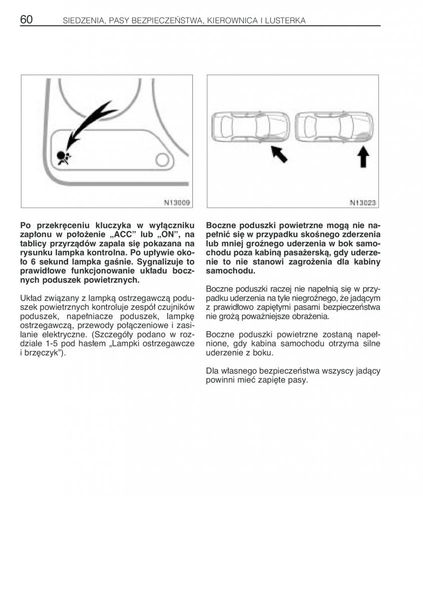 Toyota Avensis I 1 instrukcja obslugi / page 67