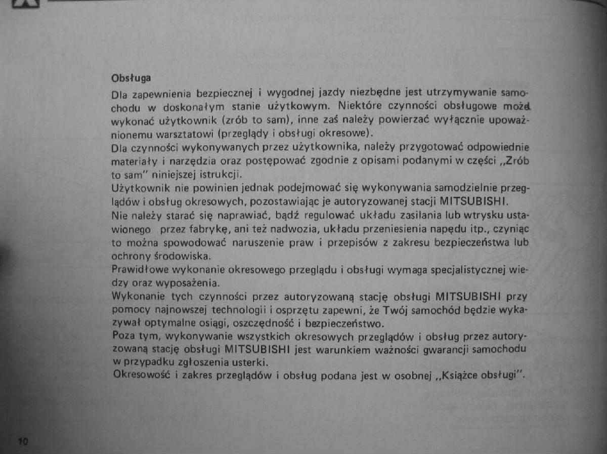 manual  Mitsubishi Pajero I 1 instrukcja / page 12