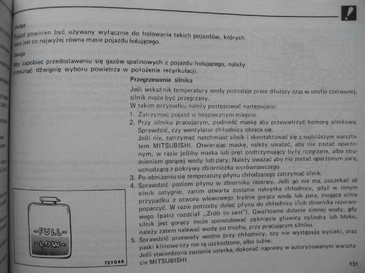Mitsubishi Pajero I 1 instrukcja obslugi / page 148