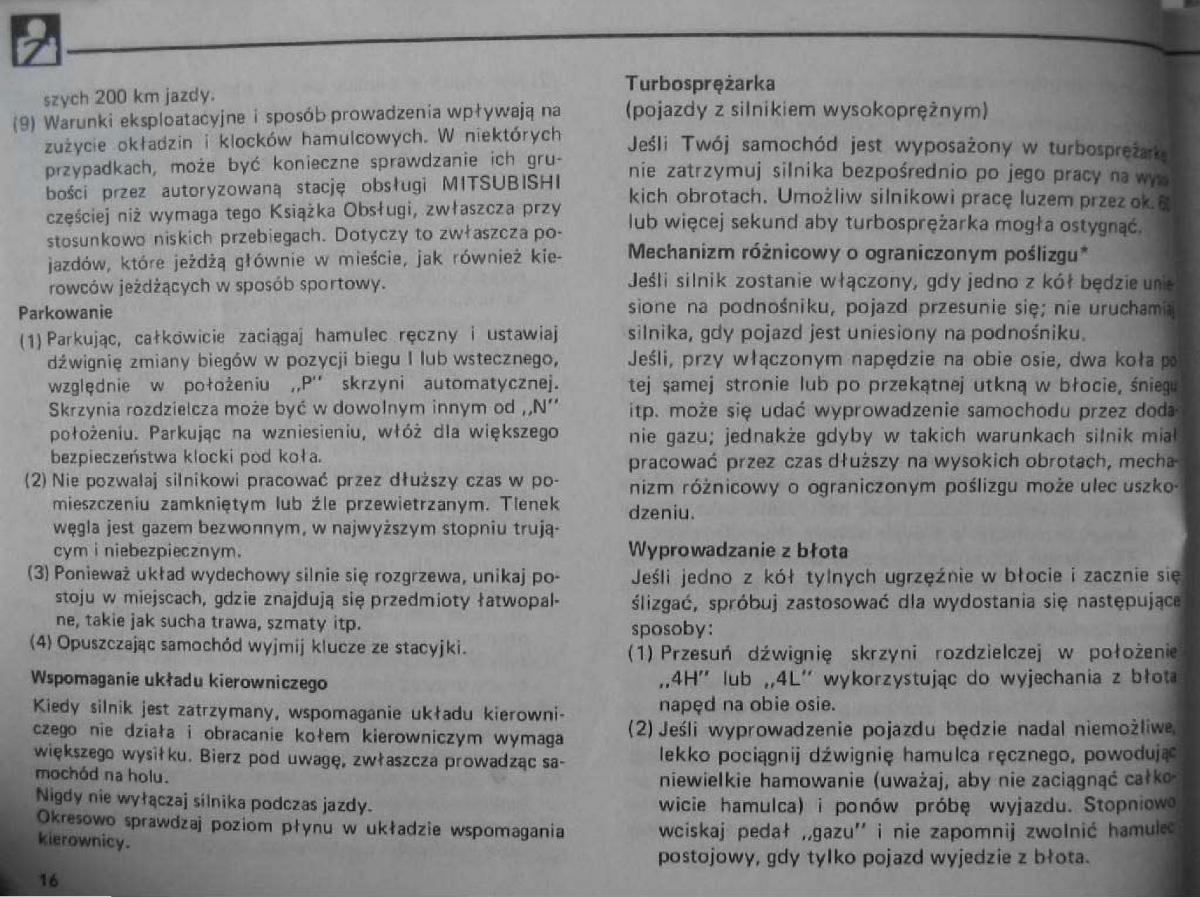 Mitsubishi Pajero I 1 instrukcja obslugi / page 18