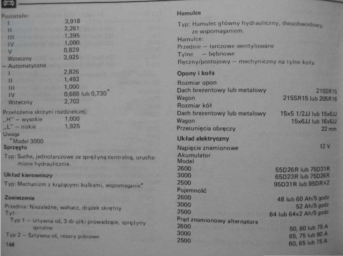 Mitsubishi Pajero I 1 instrukcja obslugi / page 164