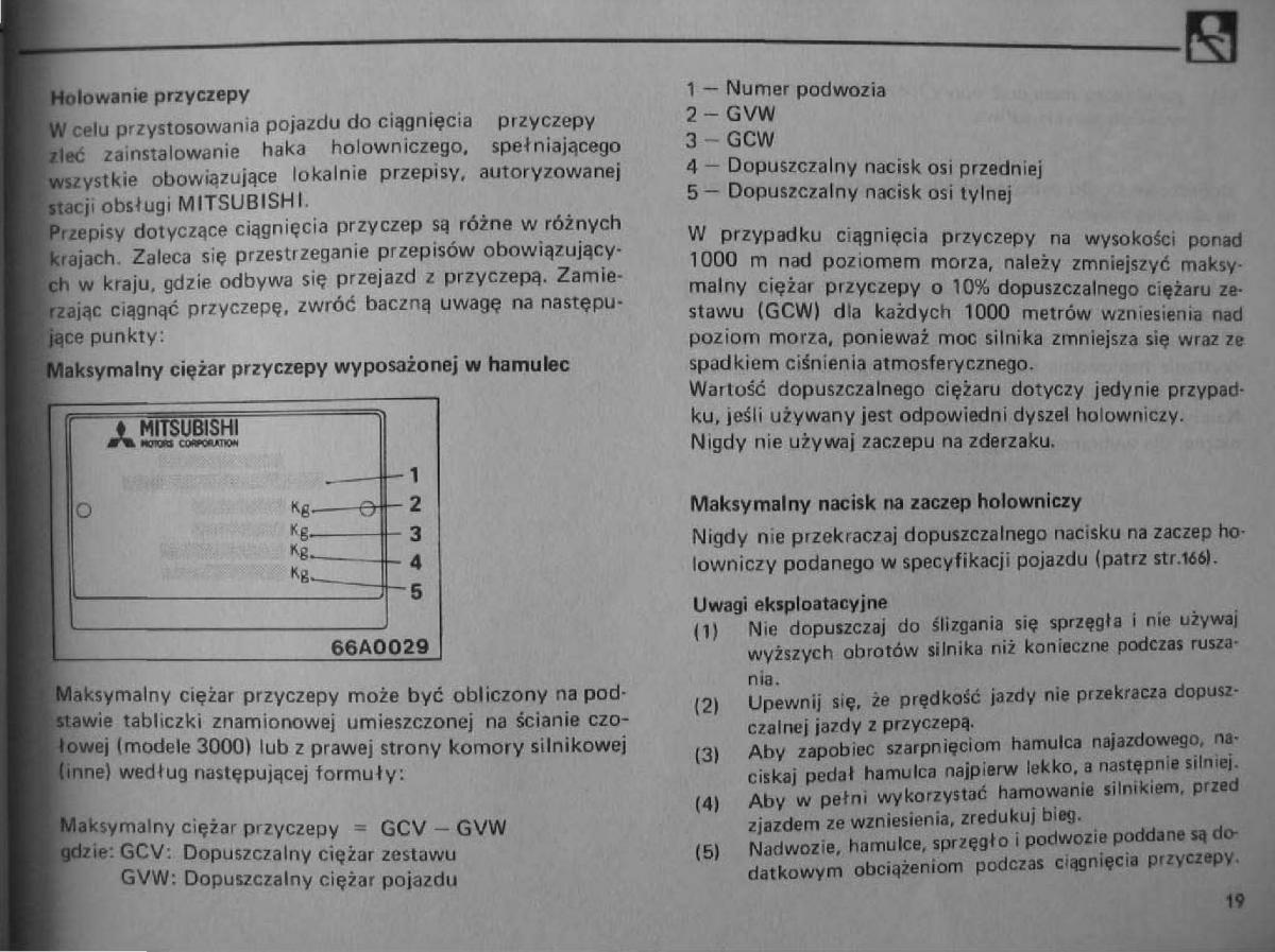 Mitsubishi Pajero I 1 instrukcja obslugi / page 21