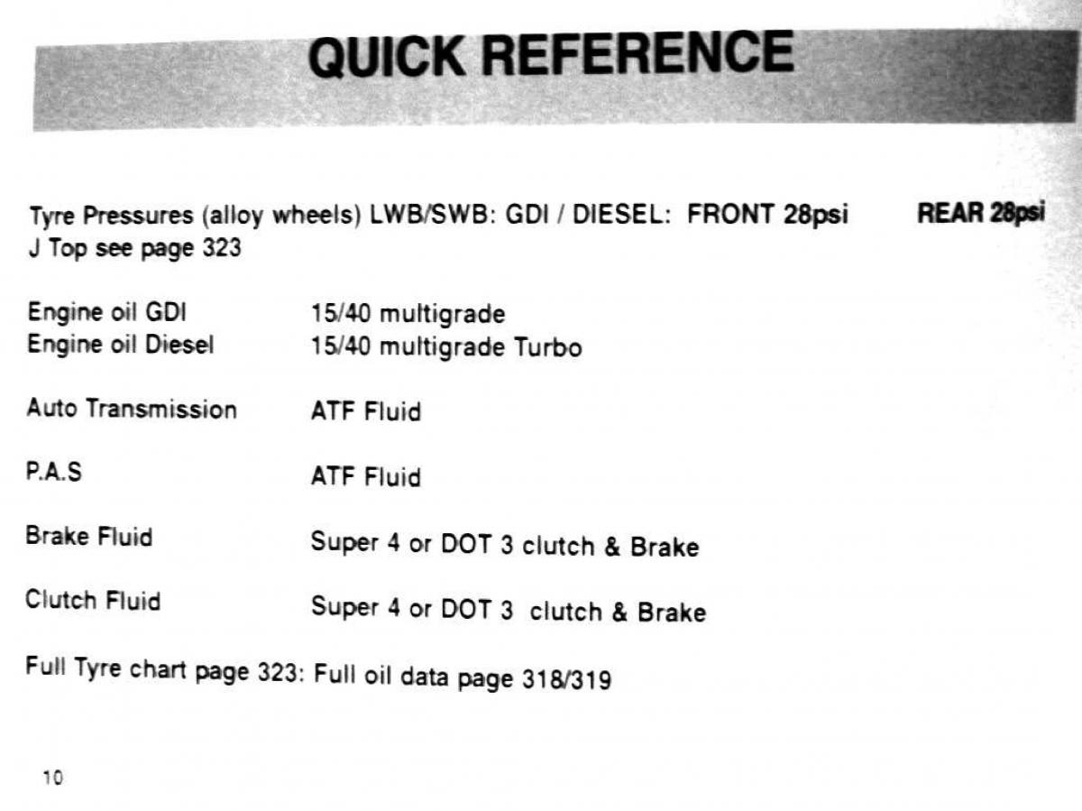 manual  Mitsubishi Pajero II 2 owners manual / page 10